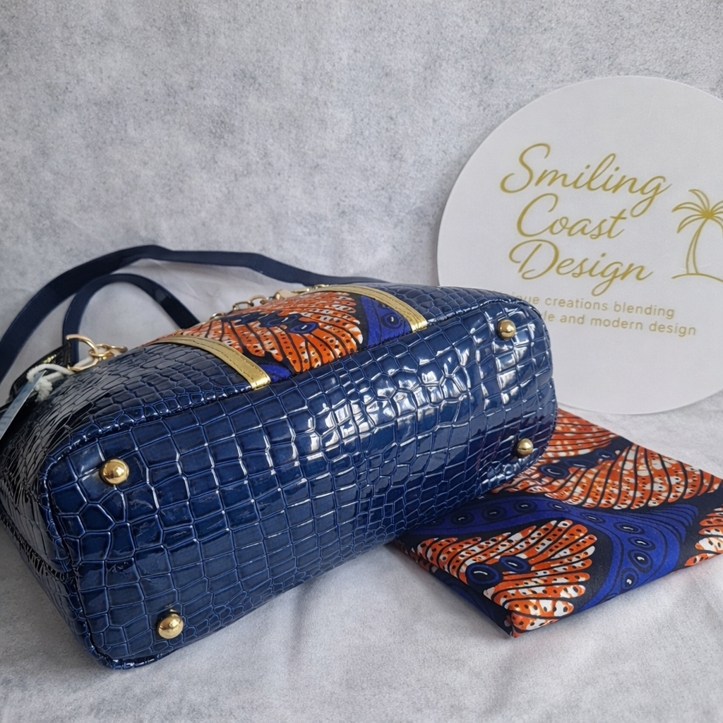 African Wax Print/Vegan Leather handbag (1395 kr)