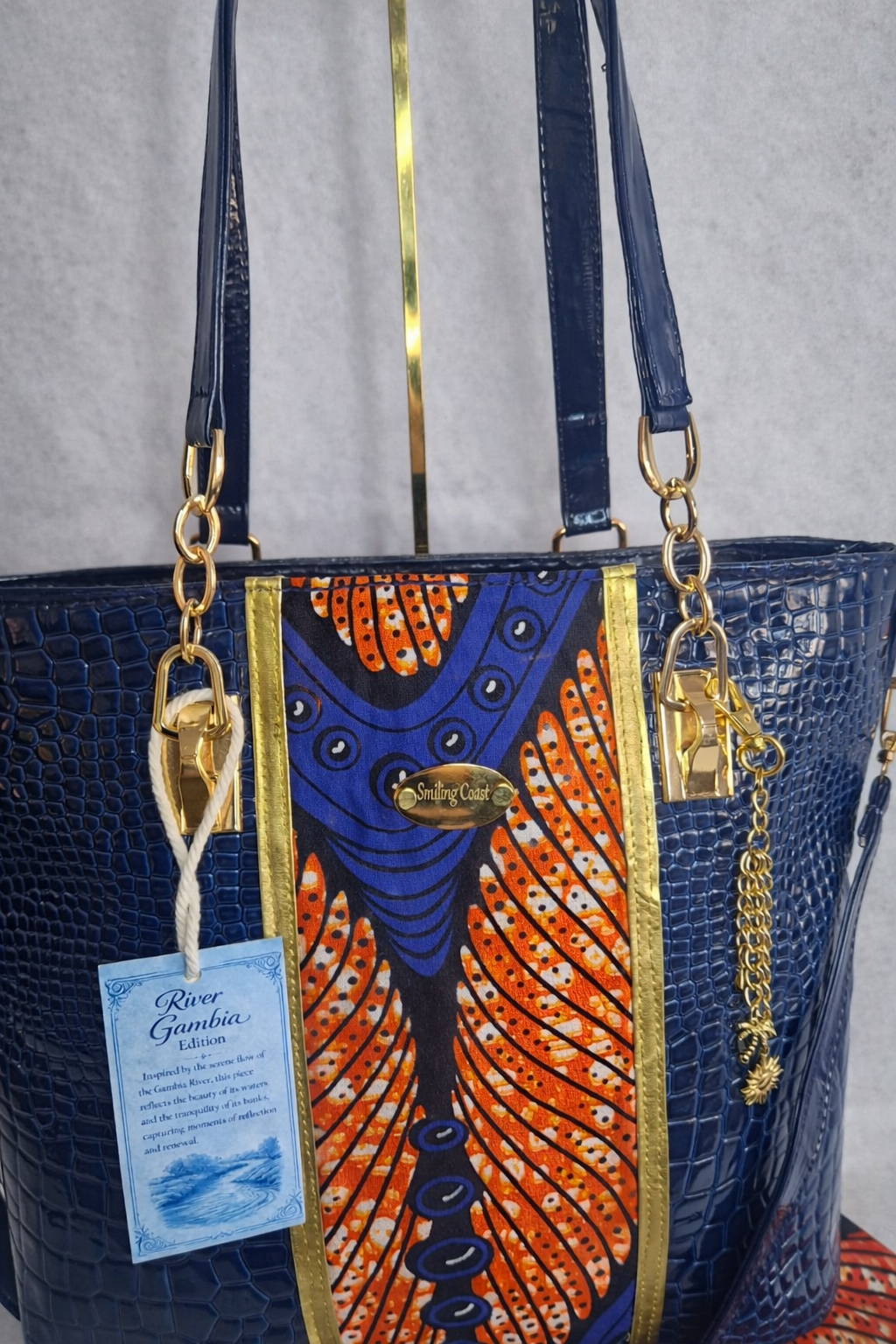 African Wax Print/Vegan Leather handbag (1395 kr)